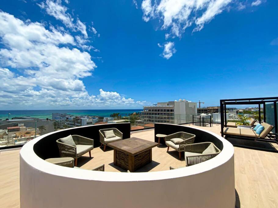 Beautiful + Luxury + Ocean View + Pool Apartment Playa del Carmen Exterior photo